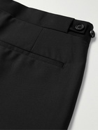 Paul Smith - Slim-Fit Satin-Trimmed Wool and Mohair-Blend Tuxedo Trousers - Black