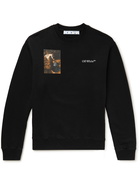 Off-White - Caravag Lute Printed Cotton-Jersey Sweatshirt - Black