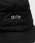 Arte Antwerp Bauhaus Quilted Bucket Hat Black - Mens - Hats