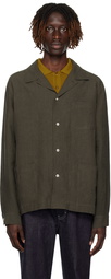 De Bonne Facture Khaki Patch Pocket Shirt