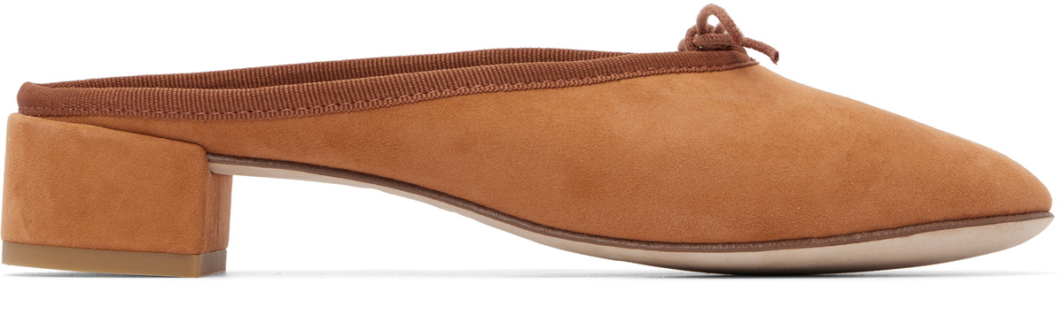 Repetto Tan Camille Mule Heels