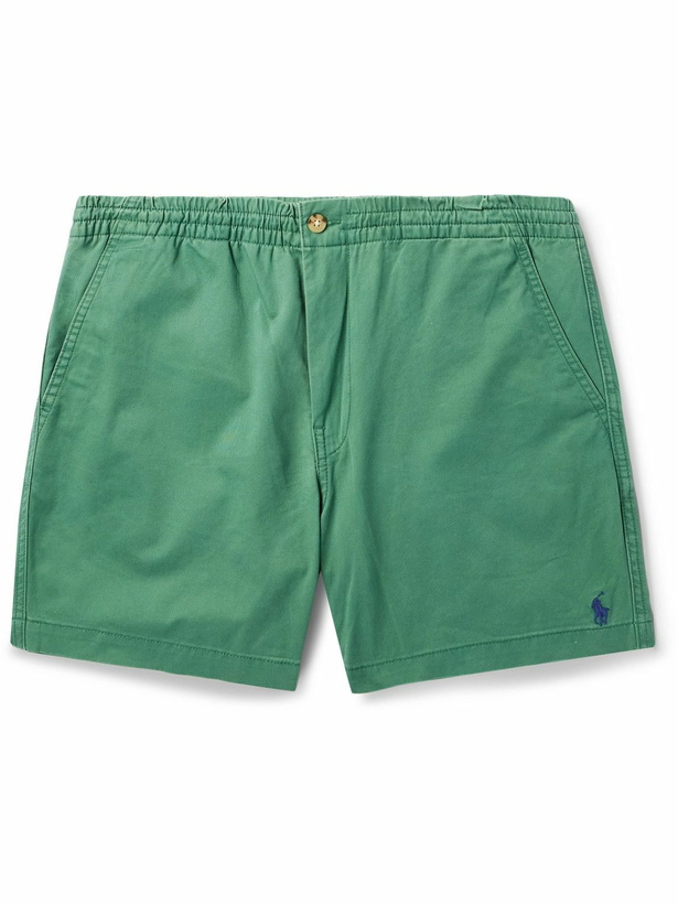 Photo: Polo Ralph Lauren - Slim-Fit Cotton-Blend Twill Shorts - Green
