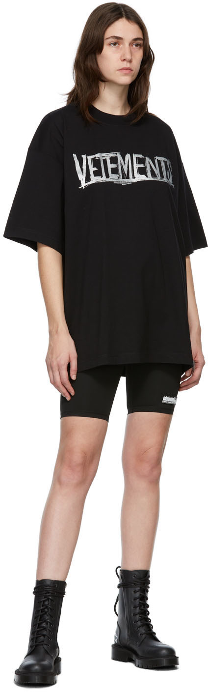 VETEMENTS Black & Silver World Tour T-Shirt