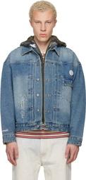 AAPE by A Bathing Ape Blue 'AAPE' Main Denim Jacket