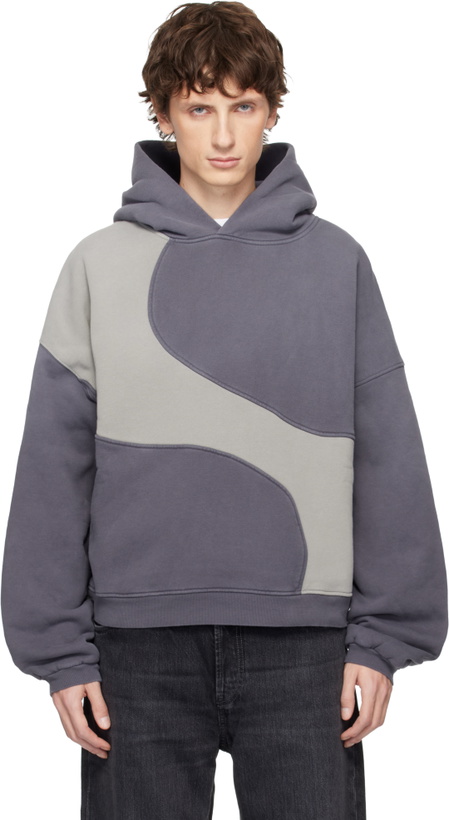 Photo: ERL Gray Wave Hoodie