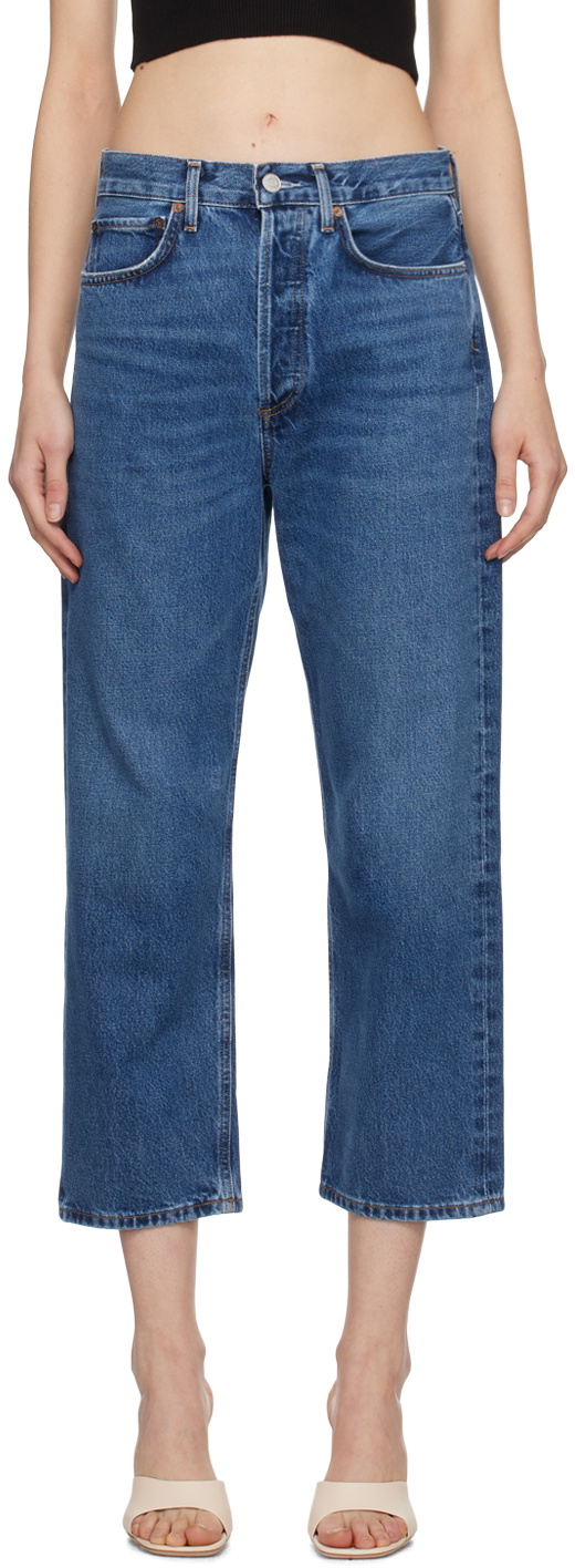 AGOLDE Indigo Faded Jeans AGOLDE