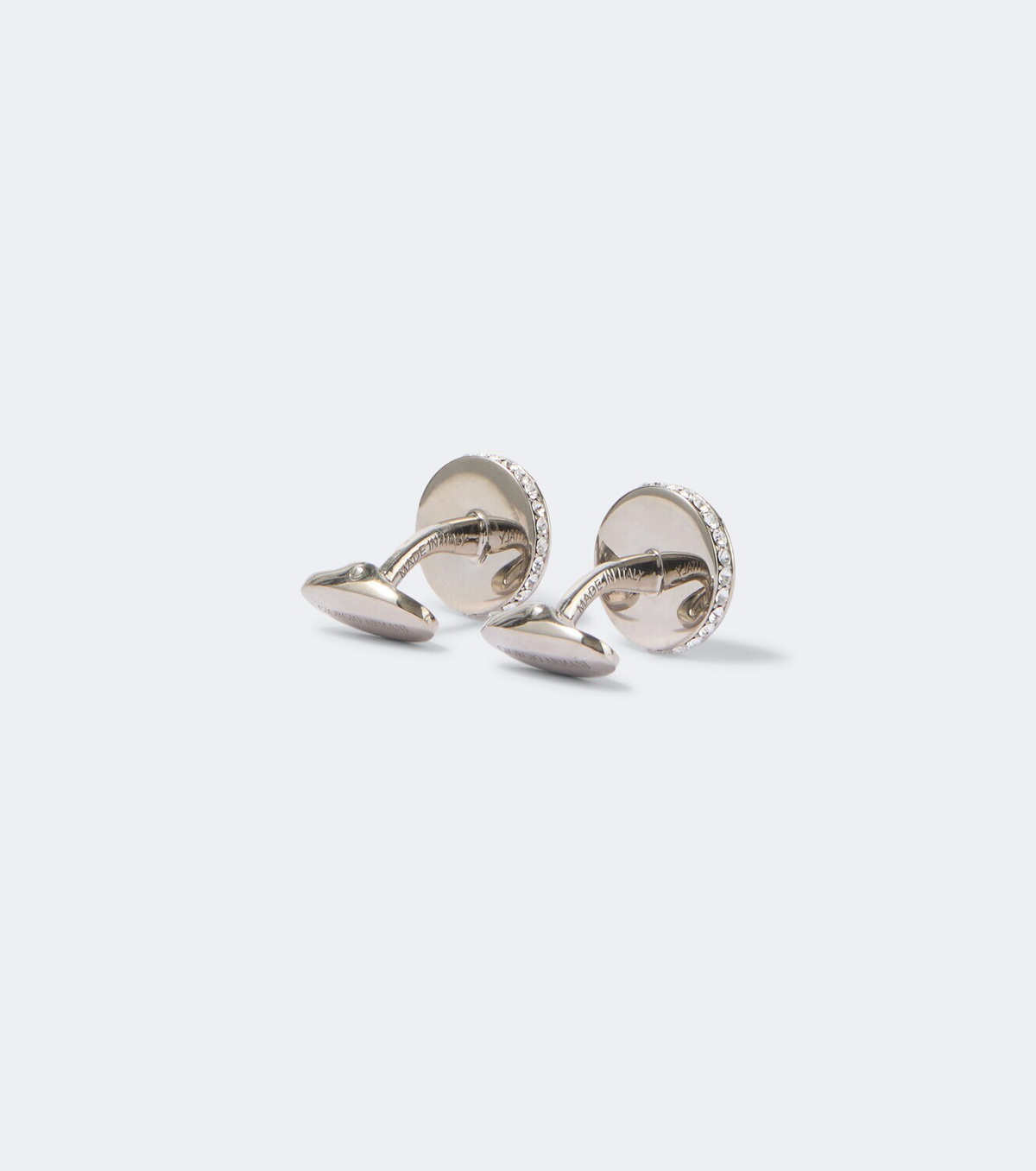 Giorgio Armani Silver cufflinks with crystals