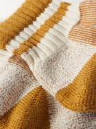 Thunders Love - Athletic Ribbed Cotton-Blend Socks