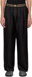 Versace Underwear Black Barocco Pyjama Pants