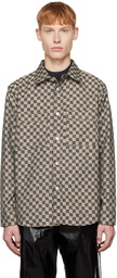 MISBHV Gray Monogram Workwear Shirt