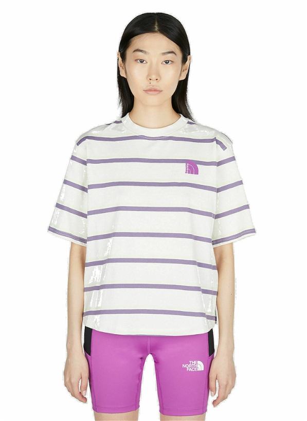 Photo: The North Face - Striped T-Shirt in Cream