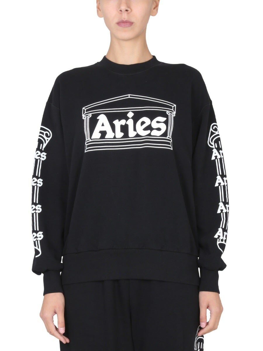 Aries x Fila Temple Crew Sweat ARIES Aries x Fila Temple Crew Sweat ARIES
