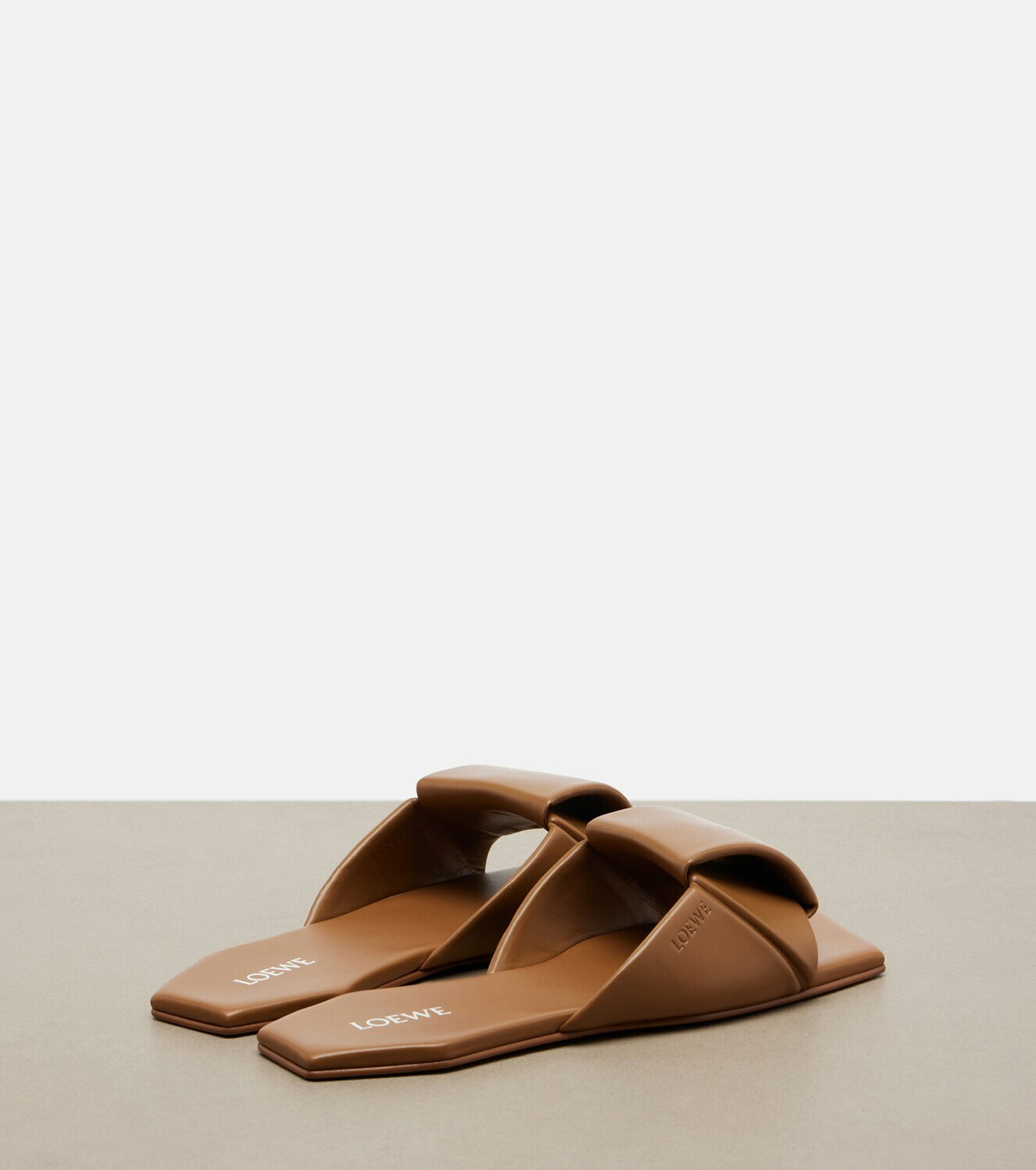 Loewe Origami leather slides