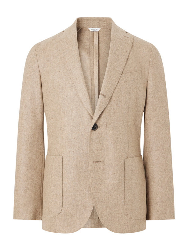 Photo: Boglioli - Virgin Wool-Flannel Suit Jacket - Natural