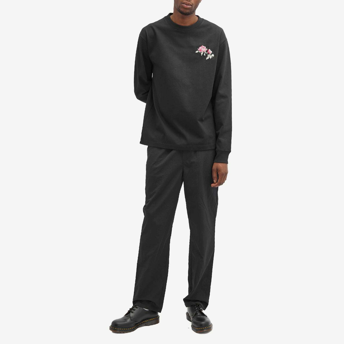 Soulland Men's x Erik Ellington Pepe Long Sleeve T-Shirt in Black