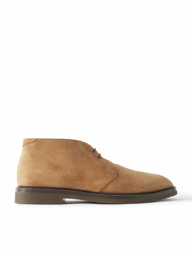 Photo: Brunello Cucinelli - Suede Desert Boots - Brown