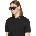 Gucci Black Sporty Pilot Sunglasses