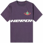 Heron Preston Men's Globe Burn T-Shirt in Purple