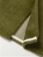 De Bonne Facture - Cotton-Corduroy Overshirt - Green