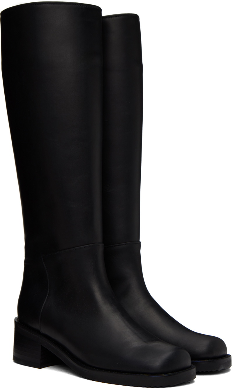 AMOMENTO Black Long Boots