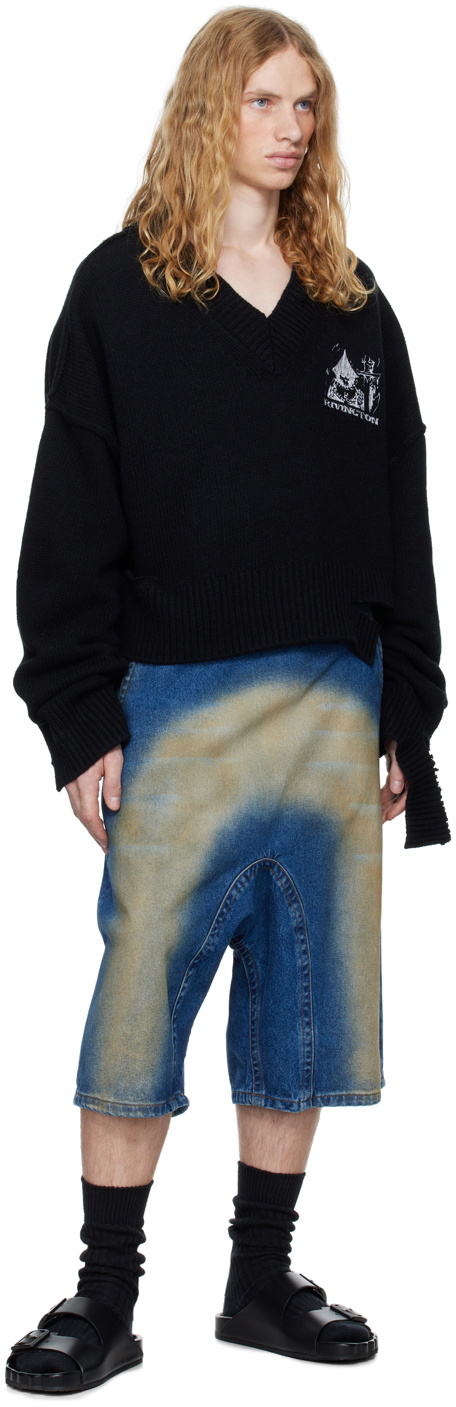 トップス RRR123 Penta cropped knit RRR123 【アールアールアールワンツースリー】 PENTA CROPPED