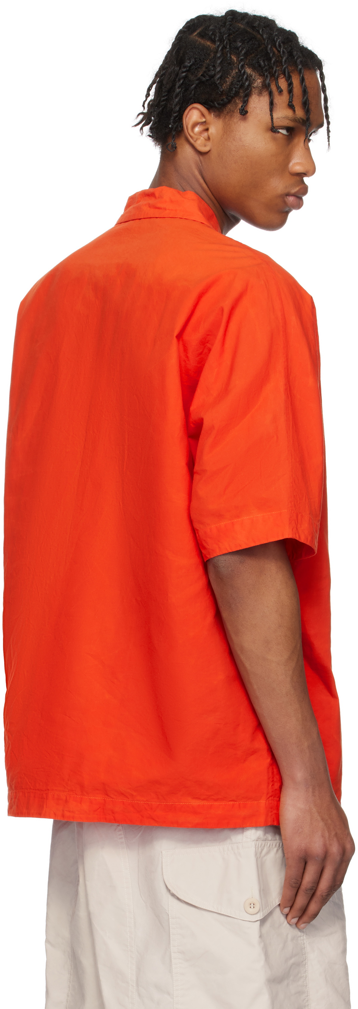 CASEY CASEY Orange Waga Bowling Shirt
