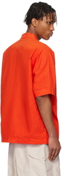 CASEY CASEY Orange Waga Bowling Shirt