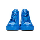 Valentino Blue Valentino Garavani Patent VLTN High-Top Sneakers