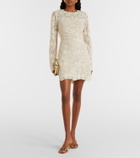 Veronica Beard Teresia embroidered tulle minidress