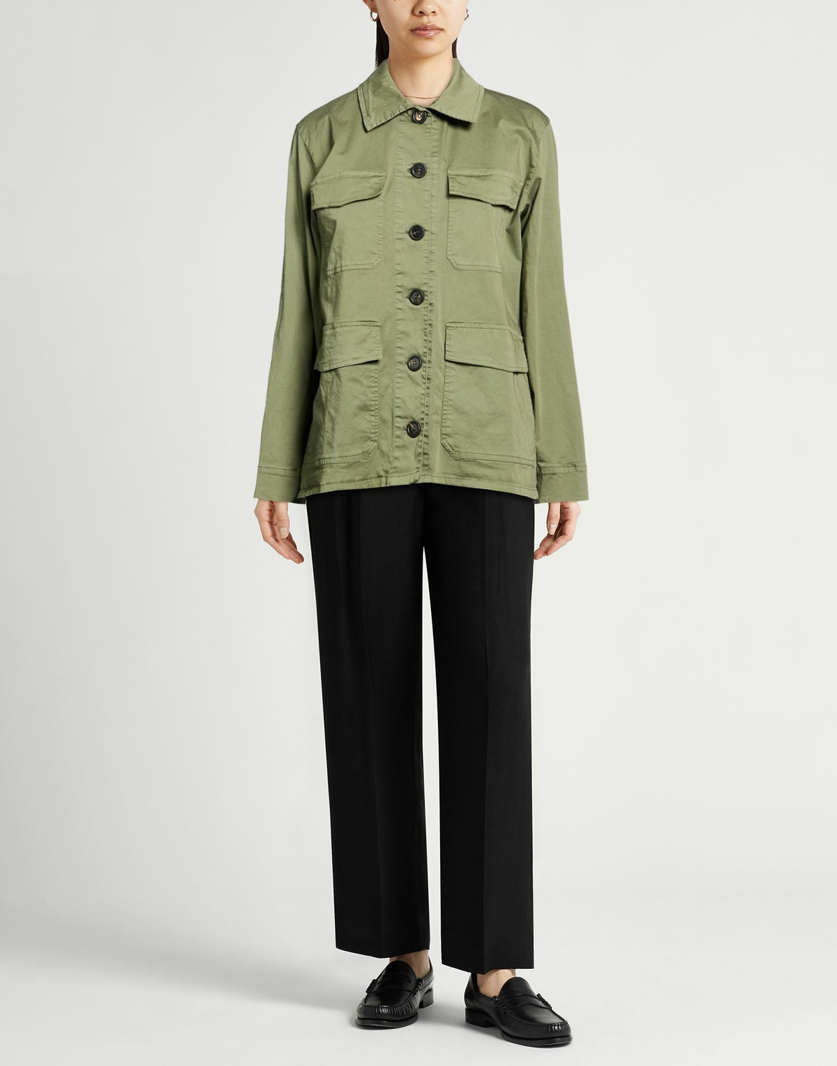 Crossley Womens Jacket Military in Green
