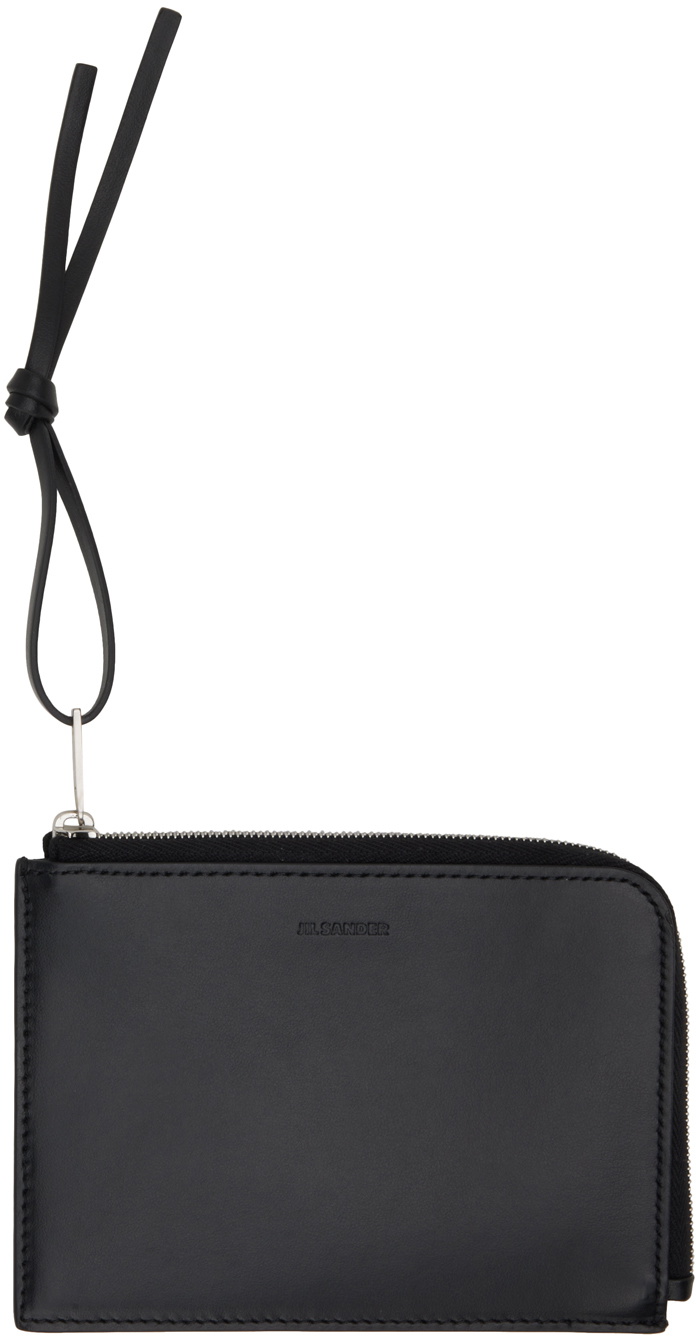 Jil Sander Black Giro Card Holder