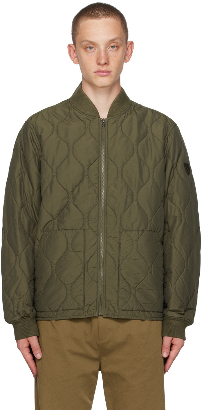 Polo Ralph Lauren Green Quilted Bomber Jacket Polo Ralph Lauren