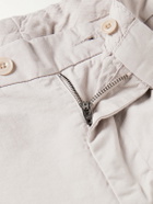 Hartford - Taylor Straight-Leg Cotton-Gabardine Trousers - Neutrals