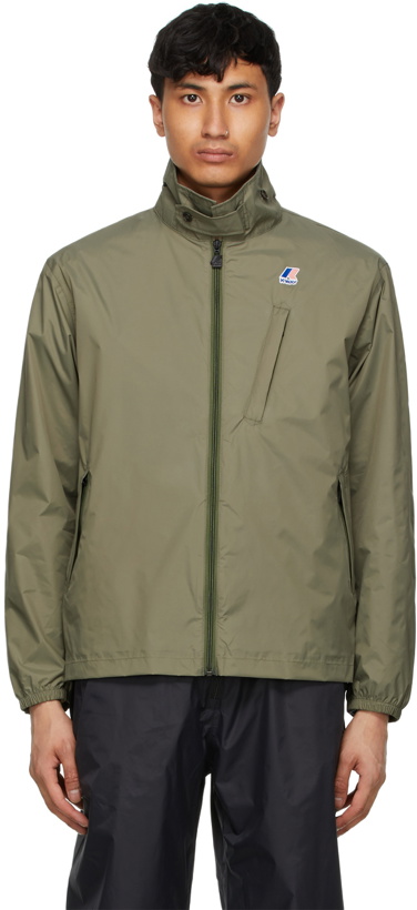 Photo: Engineered Garments Khaki K-Way Edition Packable Crepin 3.0 Jacket