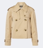 Burberry Double-breasted cotton gabardine jacket