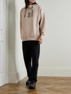 ON - Club Logo-Print Organic Cotton-Blend Jersey Hoodie - Neutrals