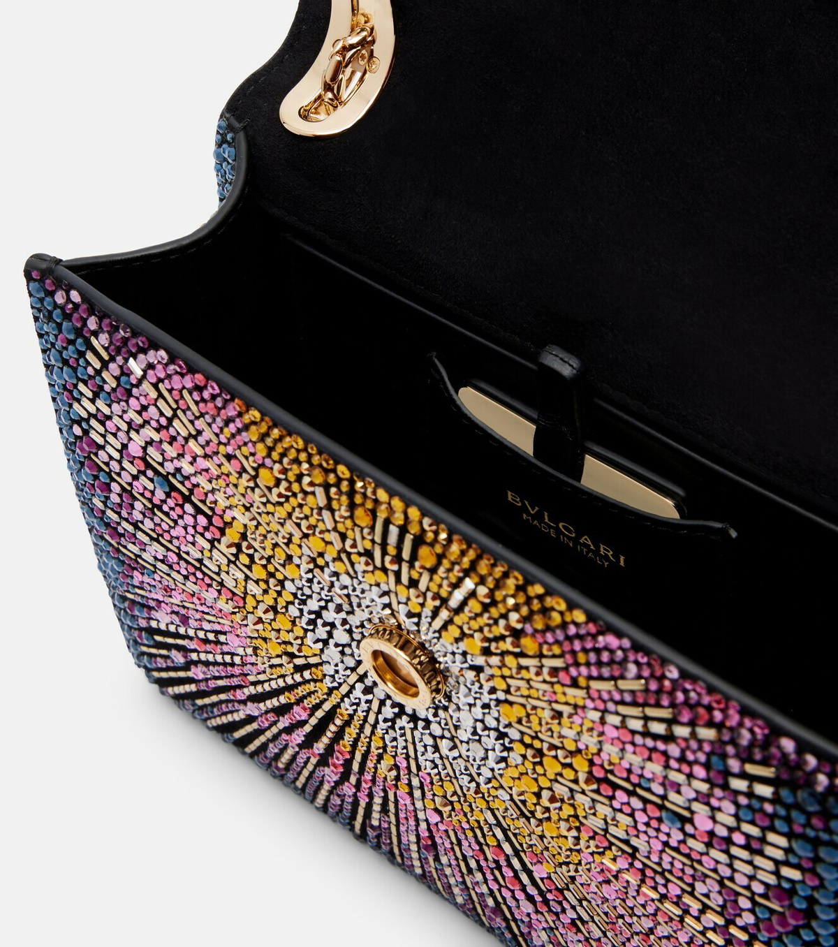 Bvlgari Serpenti Forever Small suede shoulder bag