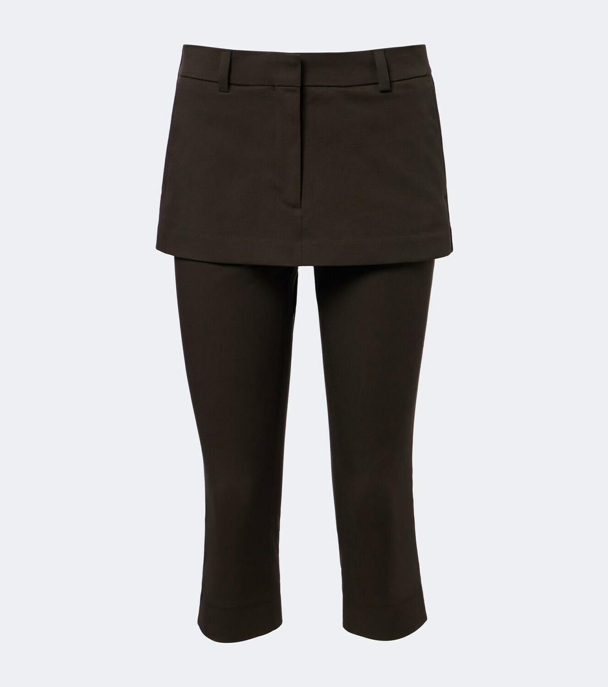 Acne Studios Layered cotton capri pants
