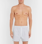 Sunspel - Printed Cotton Boxer Shorts - Men - White