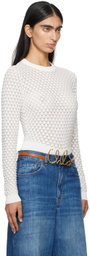 Chloé Off-White Crewneck Sweater