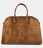 The Row Soft Margaux 15 suede tote bag