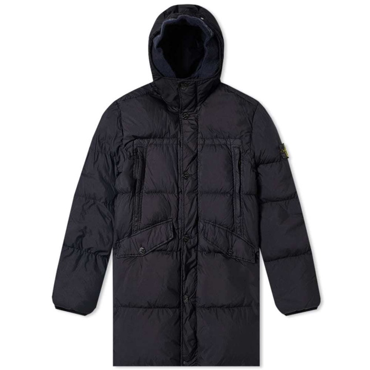 Photo: Stone Island Crinkle Reps Long Hooded Down Jacket