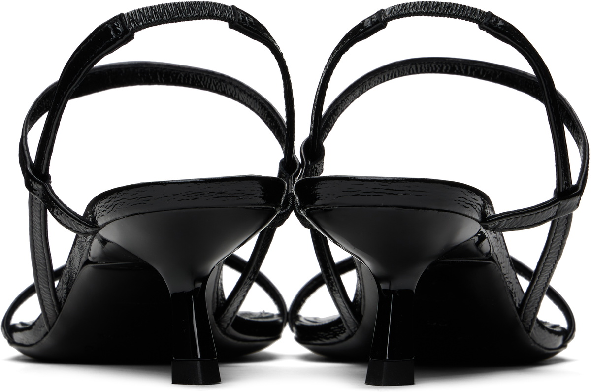 ANINE BING Black Hilda Heeled Sandals