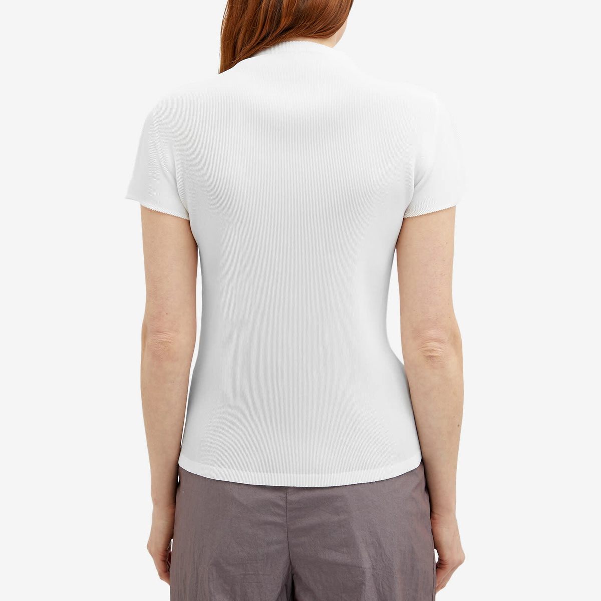 Pleats Please Issey Miyake Women's Mist Basics Top in White