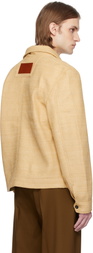 CMMN SWDN Beige Shelby Raffia Jacket