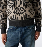 RRL Wool jacquard blouson jacket