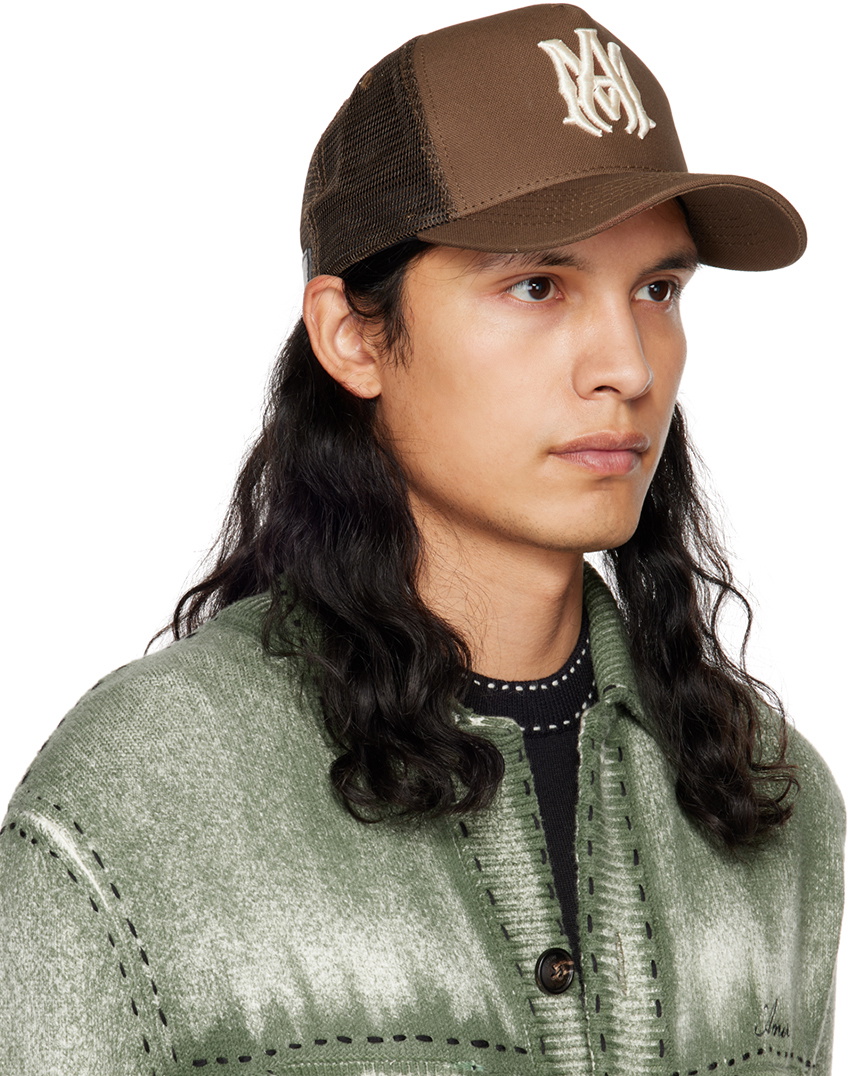 AMIRI Brown M.A. Trucker Cap Amiri