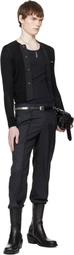 HODAKOVA Black Knitted Long Sleeve Cardigan