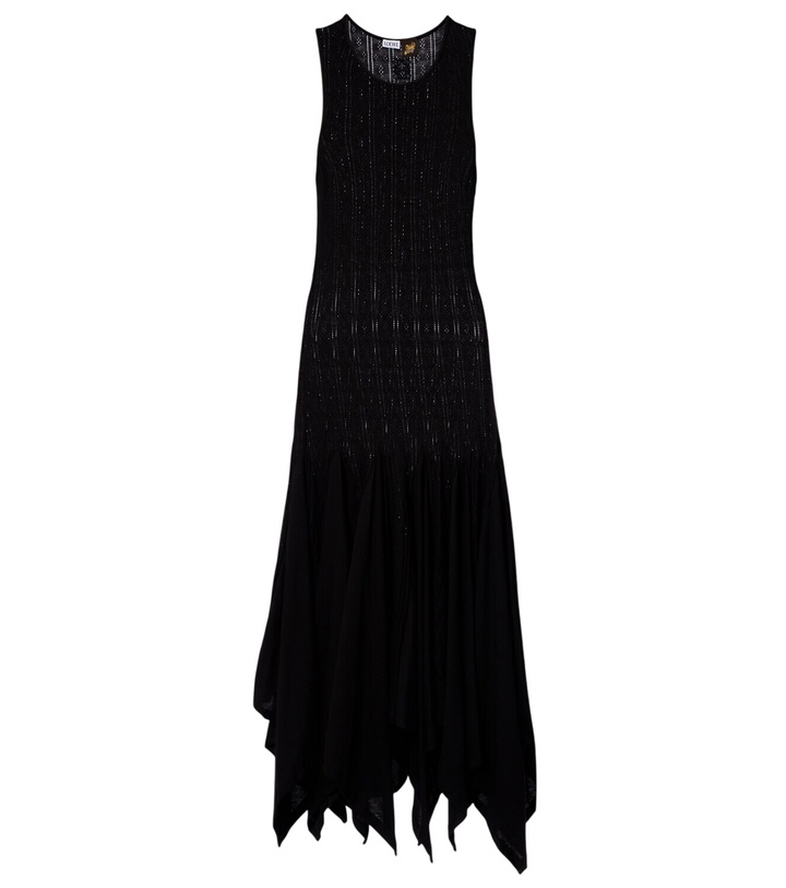 Loewe Black Satin Long Dress Loewe Loewe Black Satin Long Dress Loewe