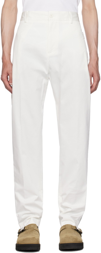 Photo: Moncler White Piping Trousers